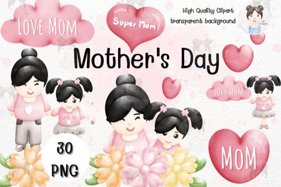 Beautiful Mother's Day Clipart for Every Creative Project