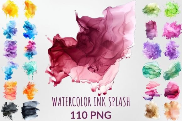 Bring Your Projects to Life with Watercolor Ink Splashes