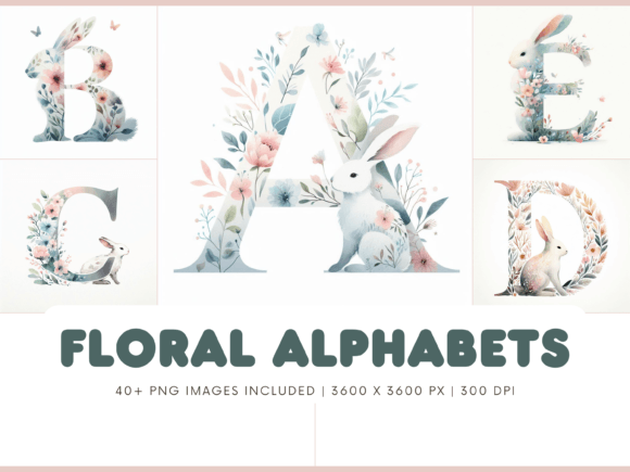 Bunny Alphabet Set: A Whimsical Touch for Creative Projects
