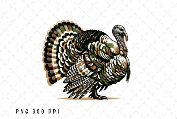 Camo Turkey Hunting Sublimation PNG: The Ultimate Design Asset