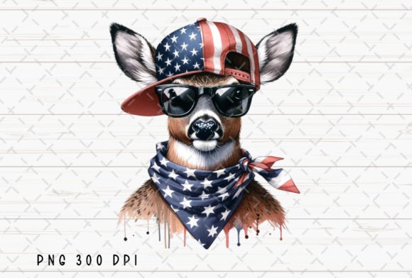 Deer Buck Hunting American Flag PNG: A Designer's Asset