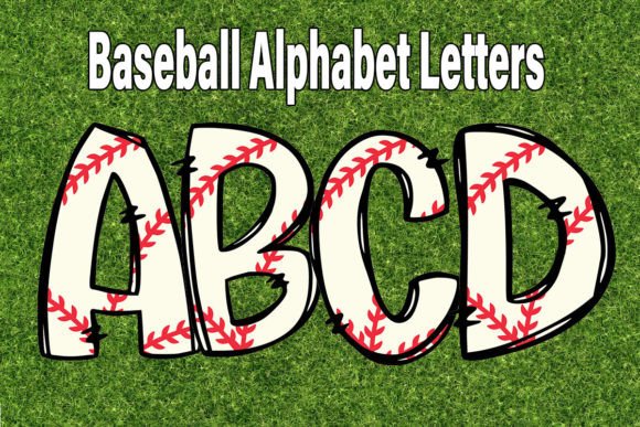 Game Day Typography: The Baseball Alphabet Doodle Font