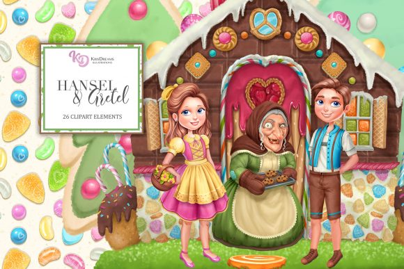 Hansel and Gretel Clipart: Bringing Fairy Tale Charm to Your Projects