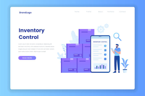 Inventory Control Illustration Concept: A Visual Guide