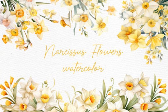 Narcissus Spring Flowers Clipart Yellow: A Burst of Floral Elegance