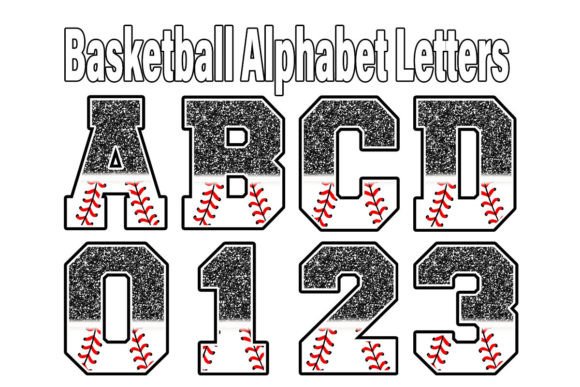 Sequin Faux Glitter Black and Baseball: A Bold Font for High-Impact Projects