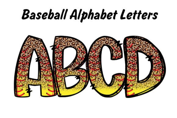 Softball Leopard Doodle Alphabet: A Wild Addition to Your Designs