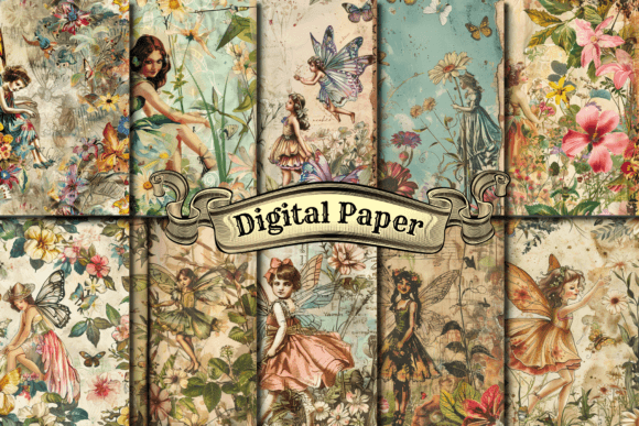 Summer Fairy Junk Journal: A Whimsical Pattern Set for Creators