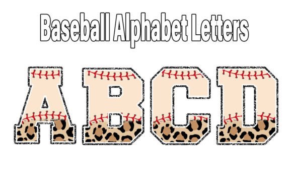 Unleash Your Inner Designer: The Baseball Leopard Alphabet Letter Glitter